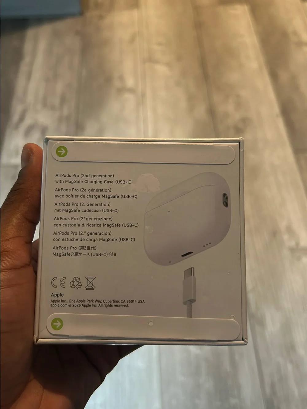 Apple AirPods Pro (2nd Generation) White Charging Case Box